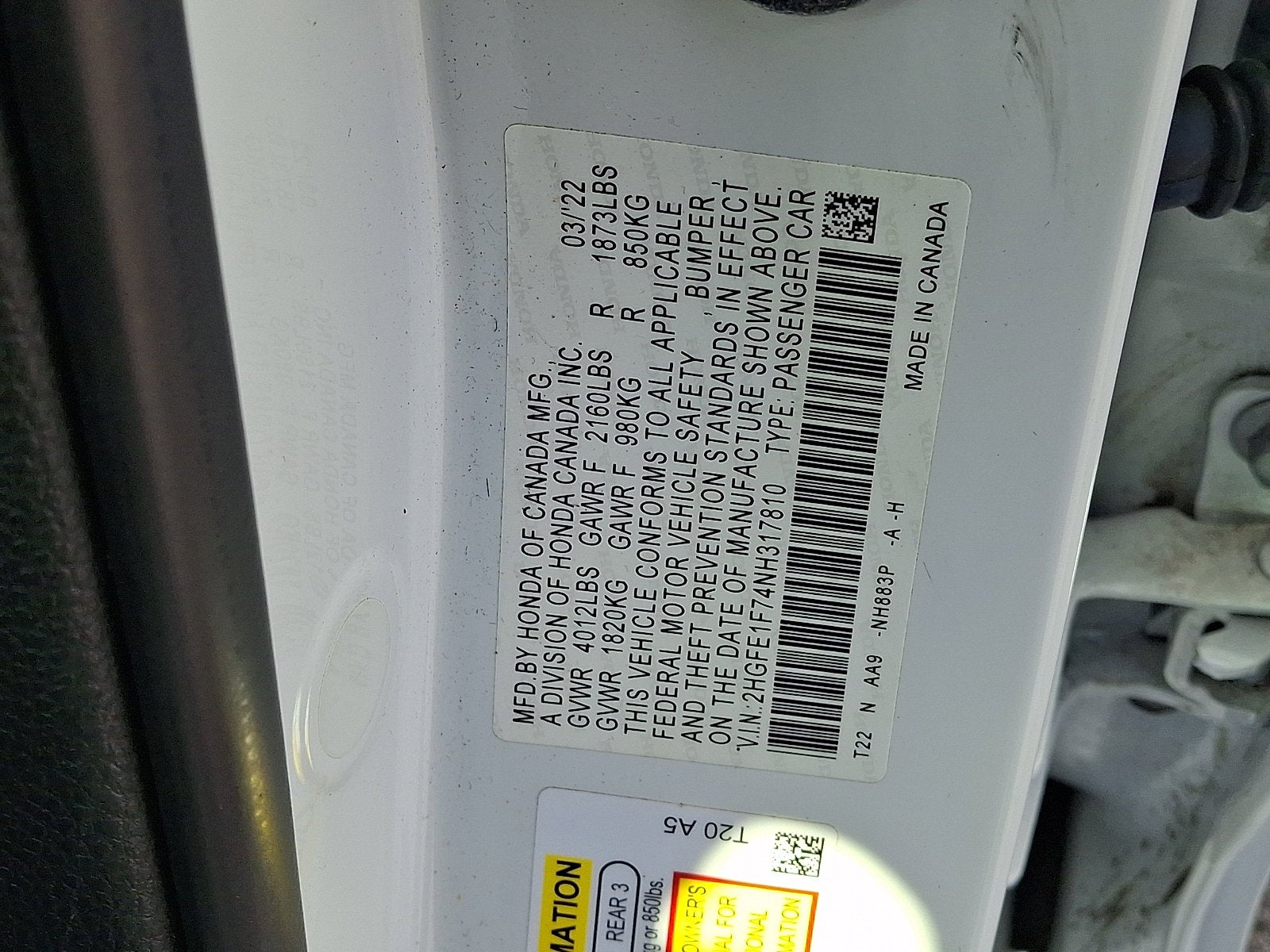 2022 Honda Civic EX